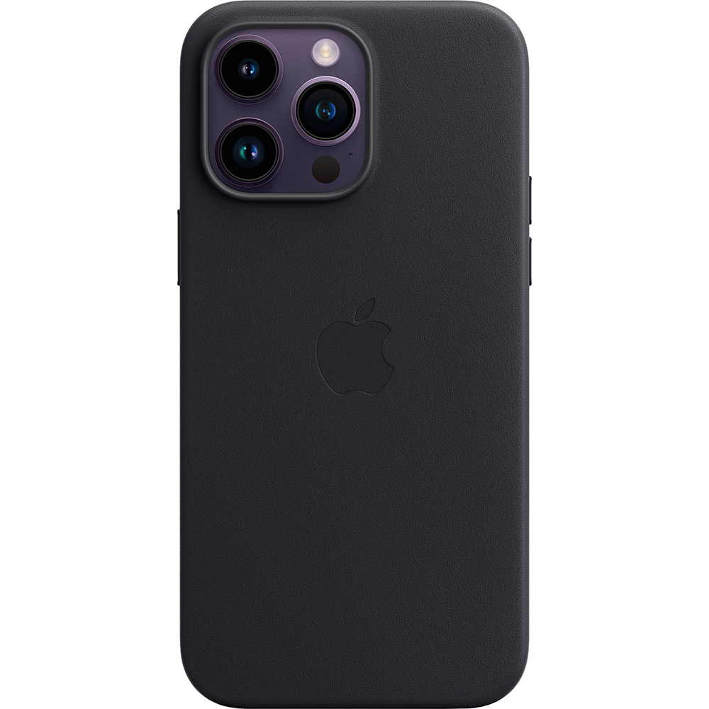 Чехол APPLE для iPhone 14 Pro Max Leather Case/MagSafe/Midnight (MPPM3ZE/A) Цвет черный