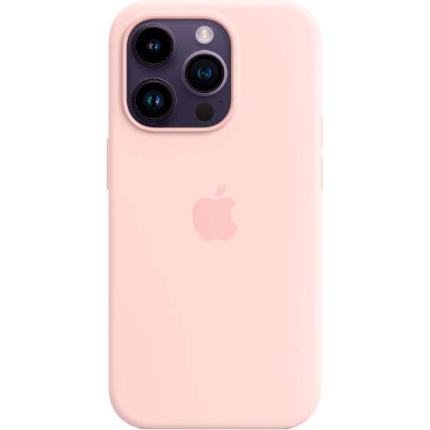 Чехол APPLE для iPhone 14 Pro Silicone Case/MagSafe/Chalk Pink (MPTH3ZE/A) Совместимость по модели Apple iPhone 14 Pro