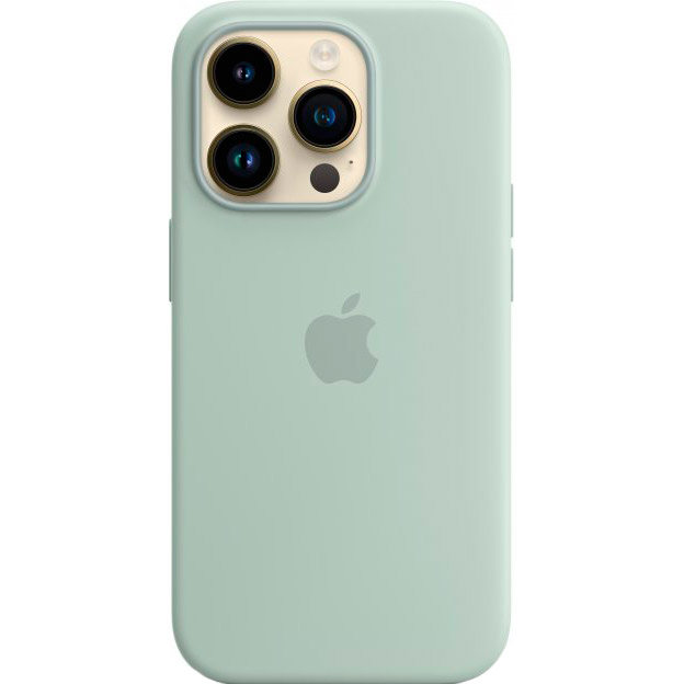 Чехол APPLE для iPhone 14 Pro Silicone Case/MagSafe/Succulent (MPTL3ZE/A) Цвет зеленый