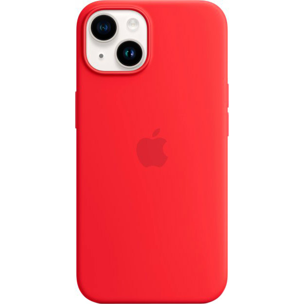 Внешний вид Чехол APPLE для iPhone 14 Silicone Case/MagSafe/PRODUCTRED (MPRW3ZE/A)