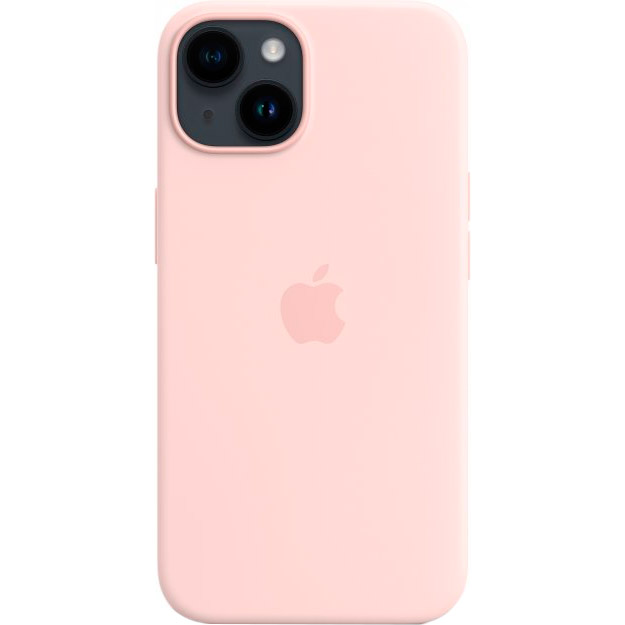 Чохол APPLE для iPhone 14 Silicone Case/MagSafe/Chalk Pink (MPRX3ZE/A) Матеріал силікон