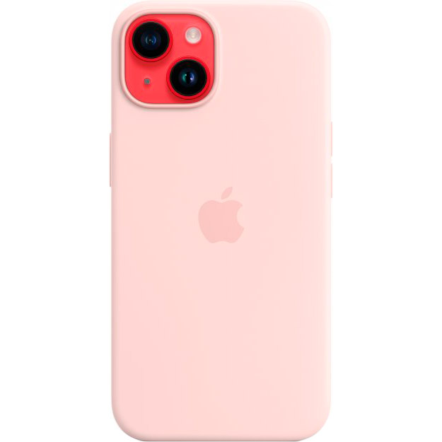 Фото Чохол APPLE для iPhone 14 Silicone Case/MagSafe/Chalk Pink (MPRX3ZE/A)