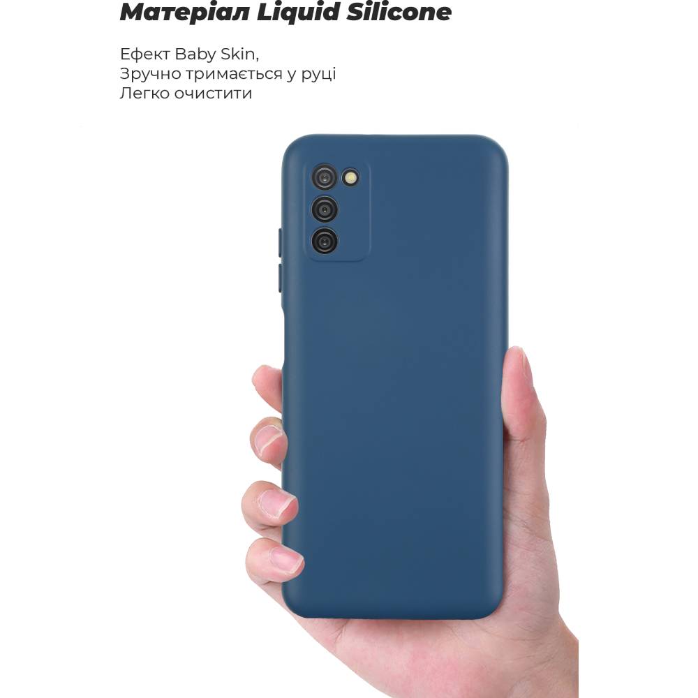 Чохол ArmorStandart ICON Case для Samsung A03s Camera cover Dark Blue (ARM64527) Колір синій