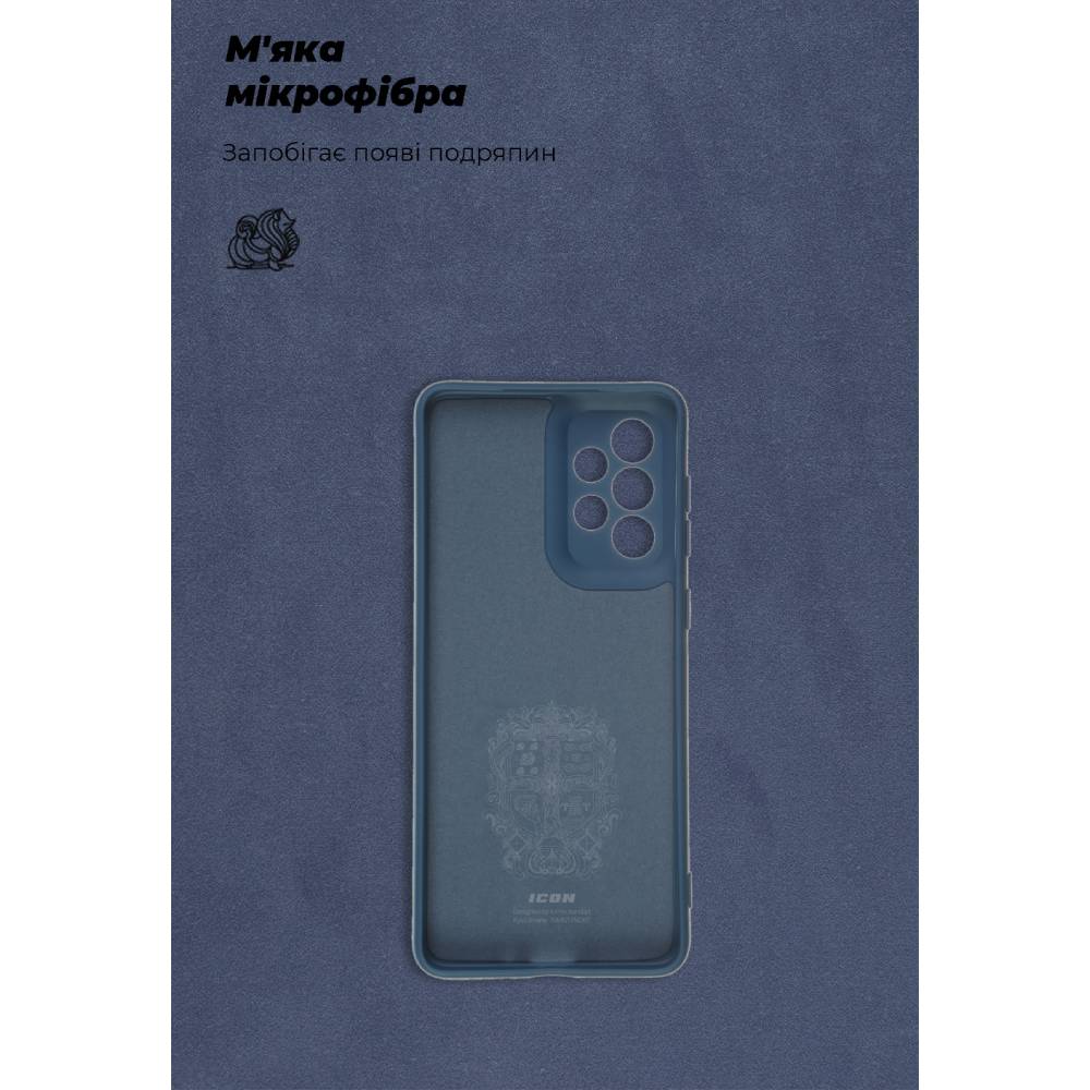 Чехол ArmorStandart ICON Case для Samsung A33 5G (A336) Camera coverDark Blue (ARM61652) Материал силикон