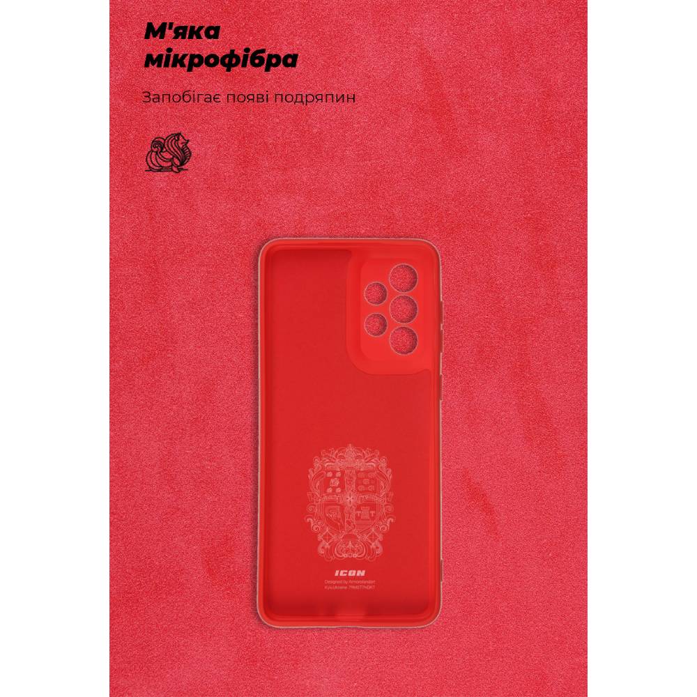 Чехол ArmorStandart ICON Case для Samsung A33 5G (A336) Camera cover Red (ARM61654) Материал силикон