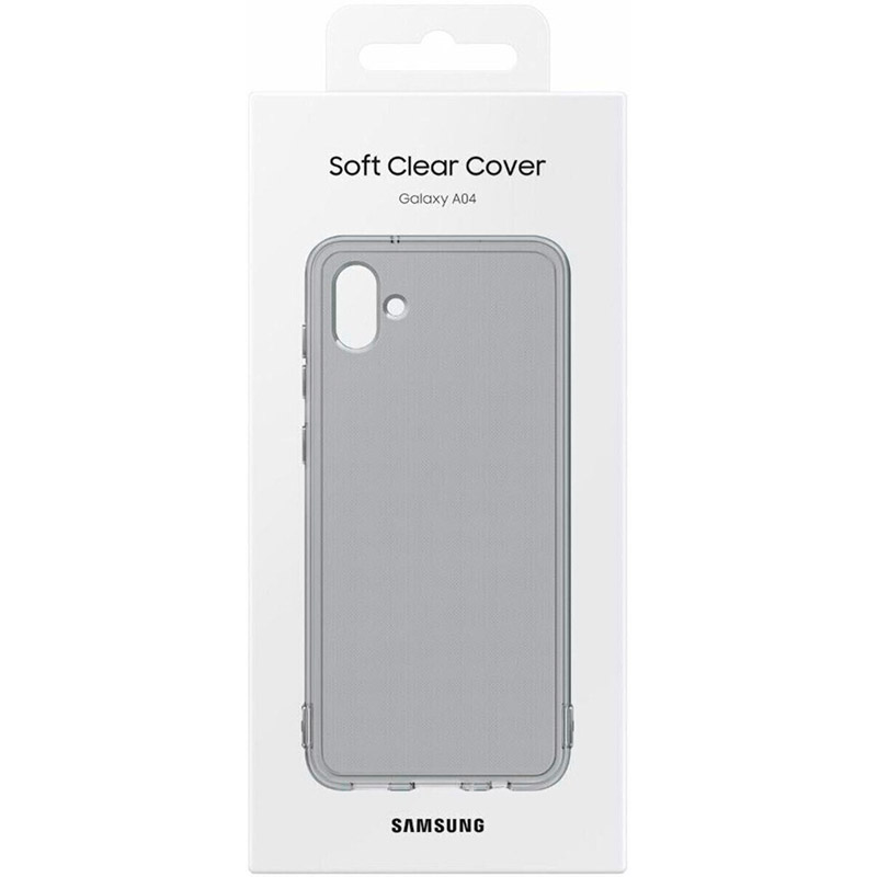 Чехол SAMSUNG Soft Clear Cover для Samsung Galaxy A04 Black (EF-QA045TBEGRU) Материал полиуретан