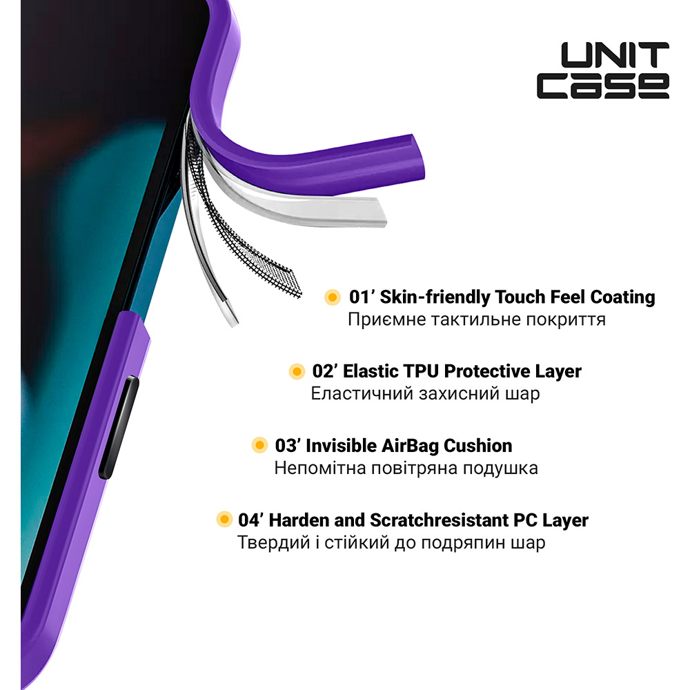 Чехол ARMORSTANDART Unit для Apple iPhone 14 Pro Max Lavender (ARM62485) Тип чехол-накладка