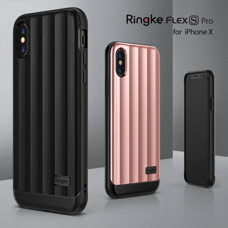 Зовнішній вигляд Чохол RINGKE Flex S Pro для Apple iPhone X Titanium Black (RCA4394)