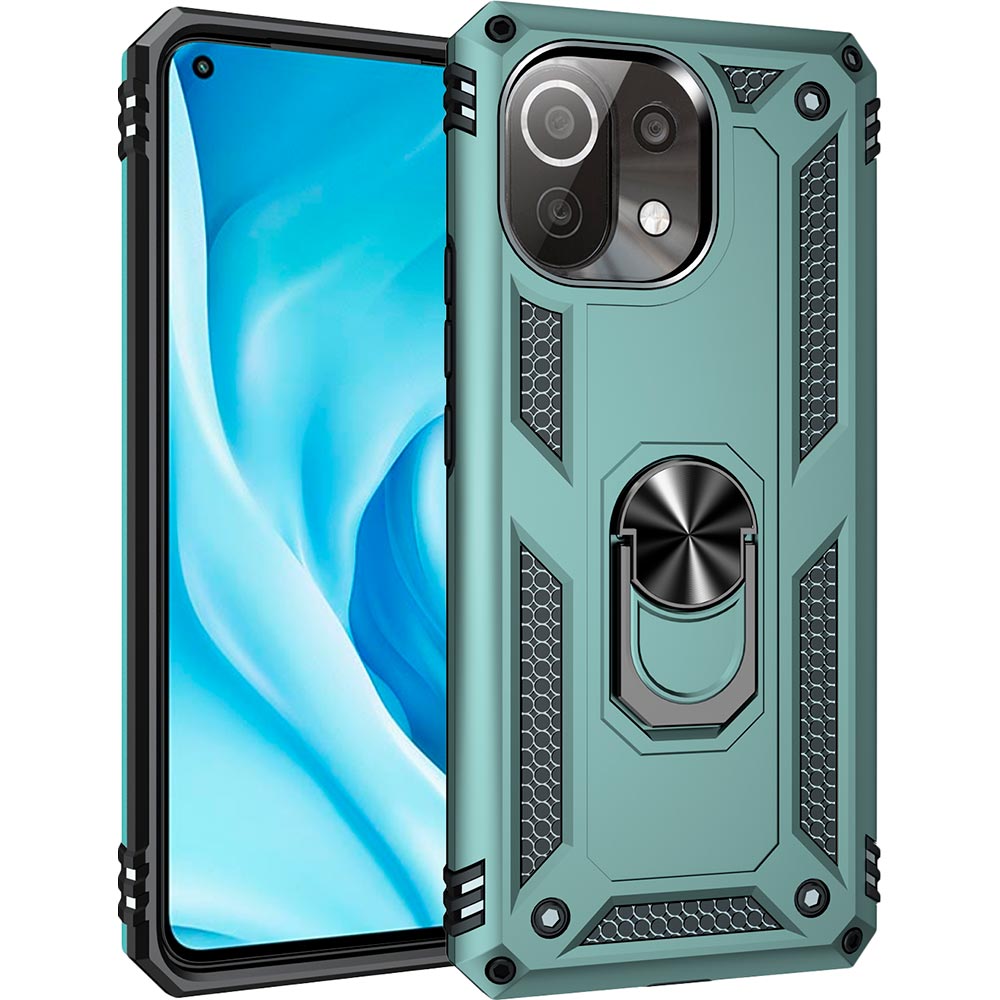 Чехол BECOVER Military для Xiaomi Mi 11 Lite / Mi 11 Lite 5G / 11 Lite 5G NE Dark Green (706645) Совместимость по модели Xiaomi Mi 11 Lite 5G