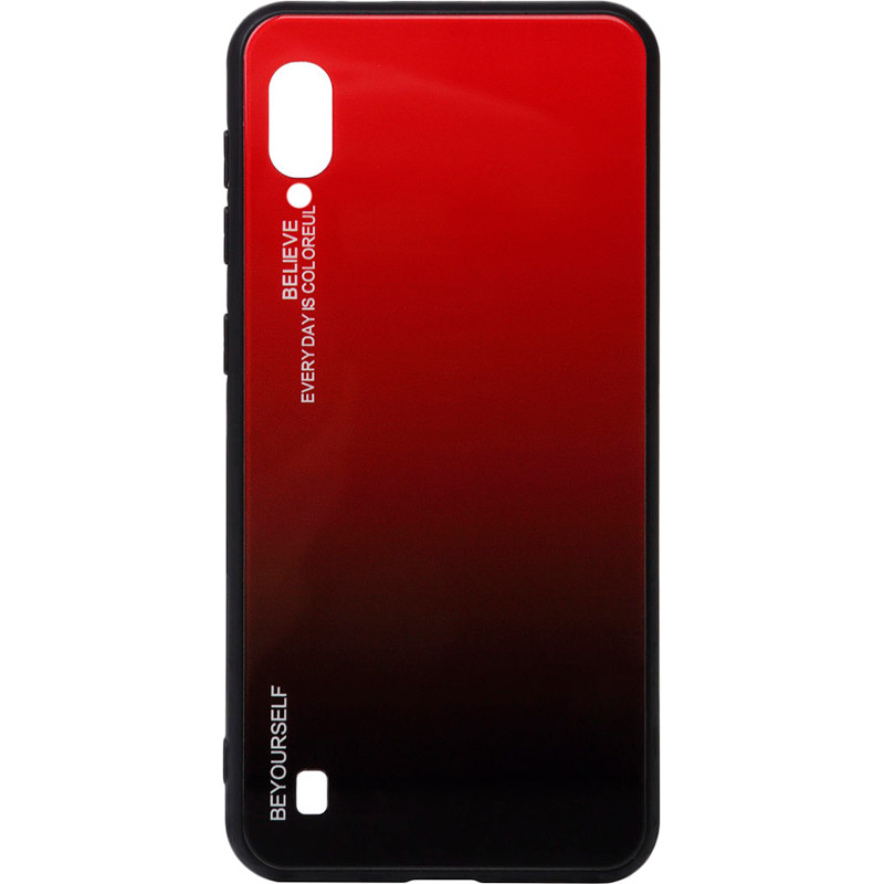 Чехол BECOVER Gradient Glass для Samsung Galaxy M10 2019 SM-M105 Red Black (703872)