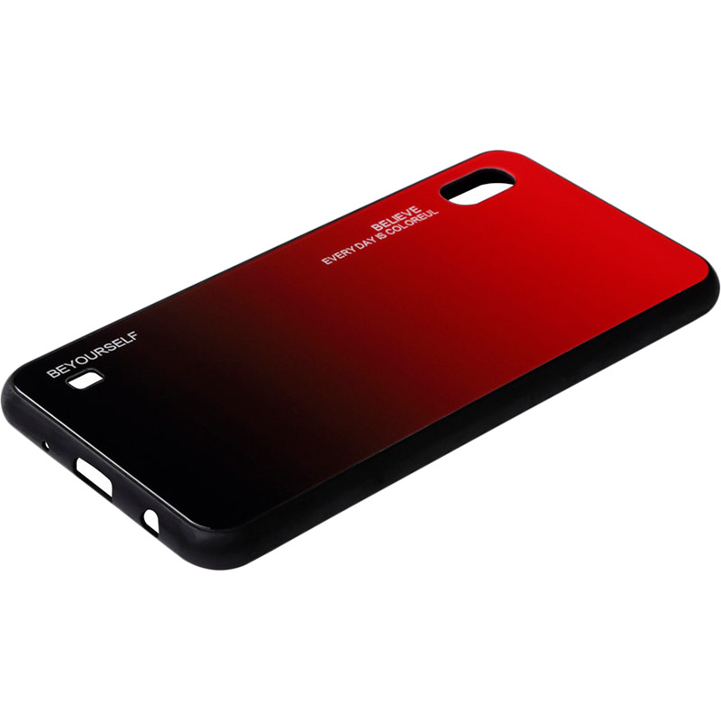 Чехол BECOVER Gradient Glass для Samsung Galaxy M10 2019 SM-M105 Red Black (703872) Тип чехол-накладка