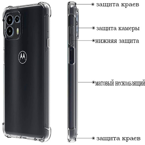 Чехол BECOVER Anti-Shock для Motorola Moto Edge 20 Lite Transparent (707342) Тип чехол-накладка