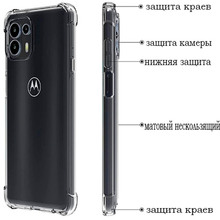 Чехол BECOVER Anti-Shock для Motorola Moto Edge 20 Lite Transparent (707342)