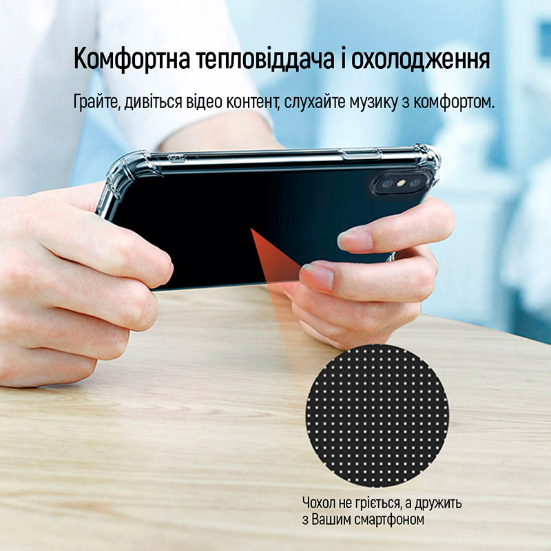Зовнішній вигляд Чохол COLORWAY TPU AntiShock для Samsung Galaxy A15 Transparent (CW-CTASSGA156)