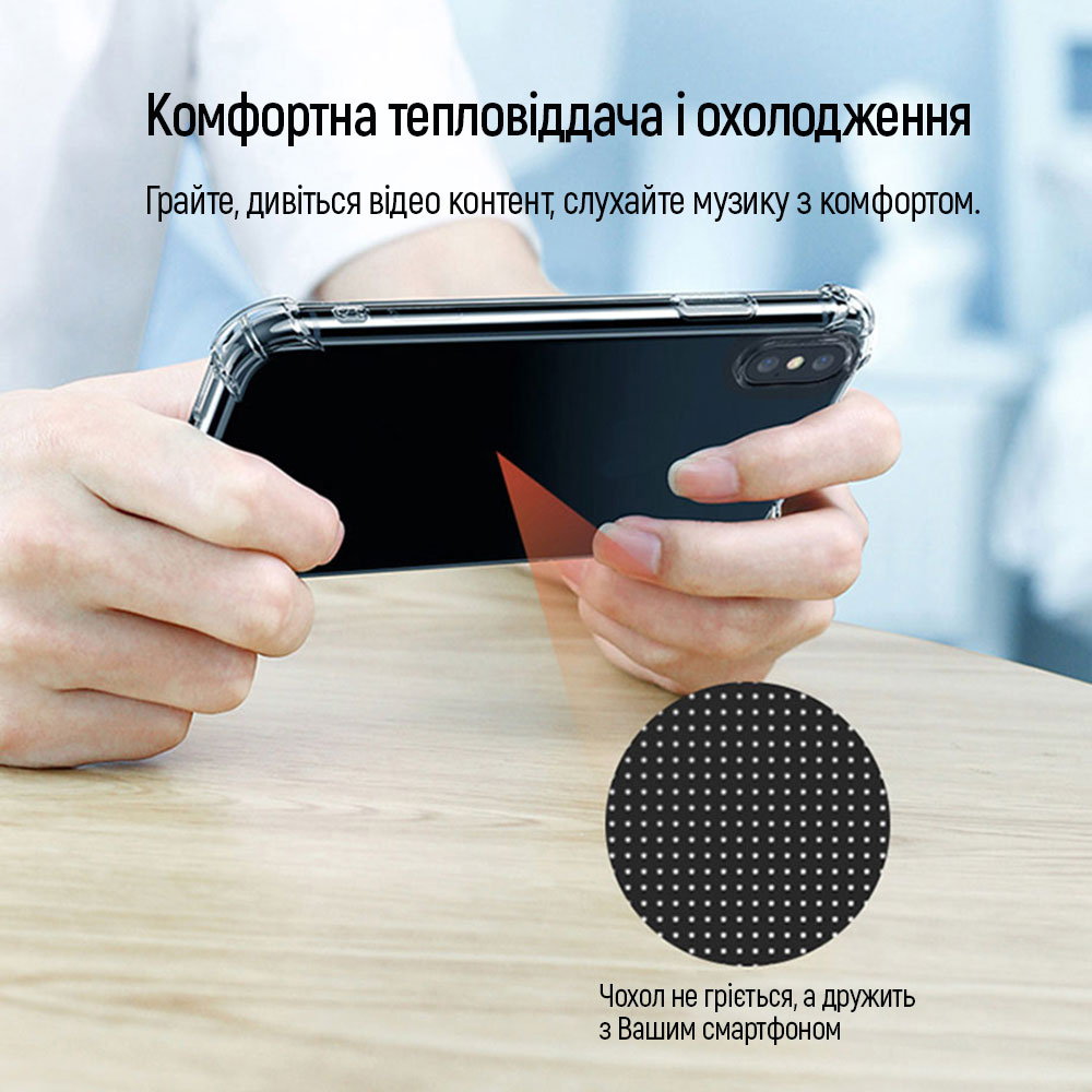 Зовнішній вигляд Чохол COLORWAY TPU AntiShock для Samsung Galaxy A55 Clear (CW-CTASSGA556)