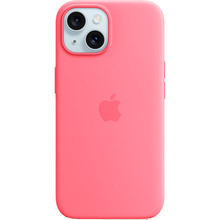 Чохол APPLE Silicone Case with MagSafe для APPLE iPhone 15 Pink (MWN93ZM/A)