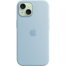 Чохол APPLE Silicone Case with MagSafe для APPLE iPhone 15 Light Blue (MWND3ZM/A)