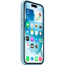 Чехол APPLE Silicone Case with MagSafe для APPLE iPhone 15 Light Blue (MWND3ZM/A)