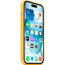 Чохол APPLE Silicone Case with MagSafe для APPLE iPhone 15 Plus Sunshine (MWNF3ZM/A)