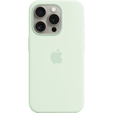 Чохол APPLE Silicone Case with MagSafe для iPhone 15 Pro Soft Mint (MWNL3ZM/A)