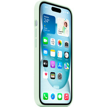 Чехол APPLE Silicone Case with MagSafe для APPLE iPhone 15 Pro Soft Mint (MWNL3ZM/A)