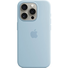 Львов - Чехол APPLE Silicone Case with MagSafe для APPLE iPhone 15 Pro Light Blue (MWNM3ZM/A)