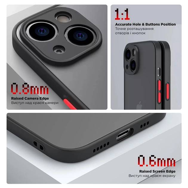 Чохол ARMORSTANDART Frosted Matte для Xiaomi Redmi Note 13 Pro 5G/Poco X6 5G Black (ARM71842) Сумісність за моделлю POCO X6