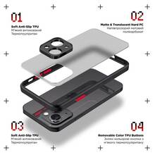 Чохол ARMORSTANDART Frosted Matte для Xiaomi Redmi Note 13 Pro 5G/Poco X6 5G Black (ARM71842)