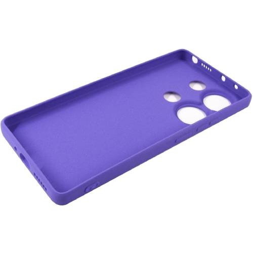 Чехол DENGOS Carbon для Xiaomi Redmi Note 13 Pro 4G Purple + защитное стекло (DG-KM-64) Материал полиуретан