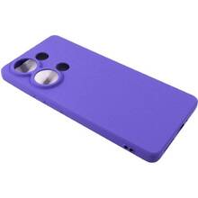 Чехол DENGOS Carbon для Xiaomi Redmi Note 13 Pro 4G Purple + защитное стекло (DG-KM-64)
