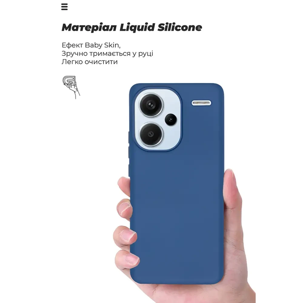 Чохол ARMORSTANDART ICON Case для Xiaomi Redmi Note 13 Pro+ 5G Dark Blue (ARM71855) Тип чохол-накладка