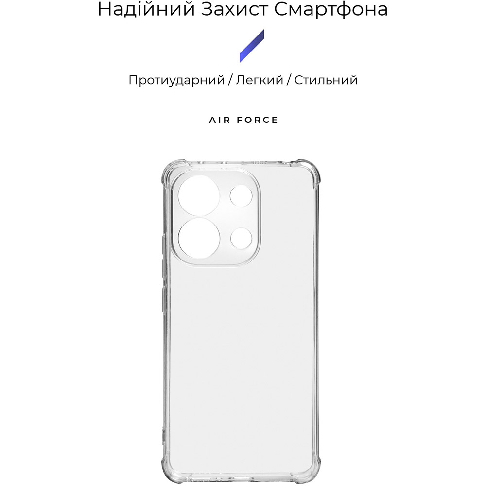 Чохол ARMORSTANDART Air Force для Xiaomi Redmi Note 13 Transparent (ARM74703) Сумісність за моделлю Xiaomi Redmi Note 13