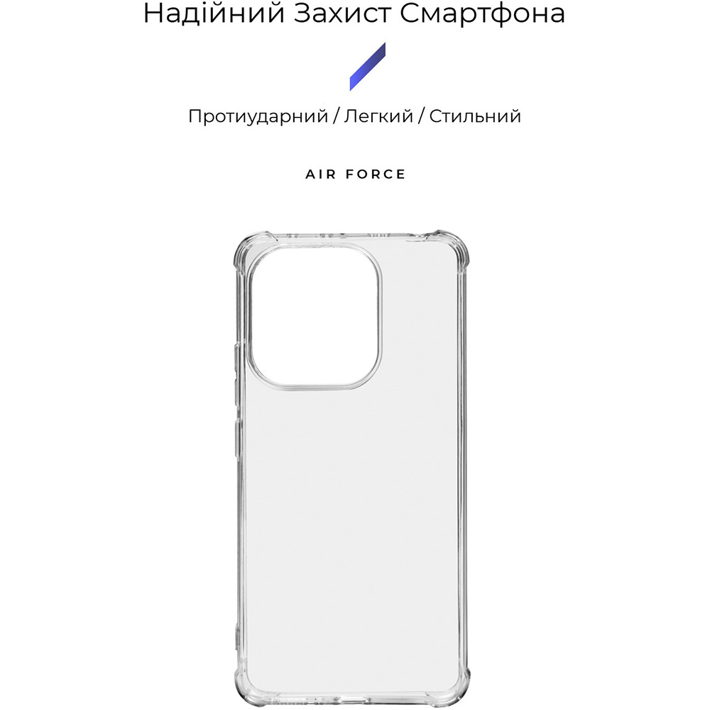 Чехол ARMORSTANDART Air Force для Xiaomi Redmi Note 13 Transparent (ARM71878) Совместимость по модели Xiaomi Redmi Note 13