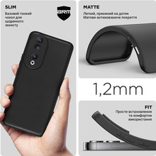 Чехол ARMORSTANDART Matte Slim Fit для Honor 90 Black (ARM69393)