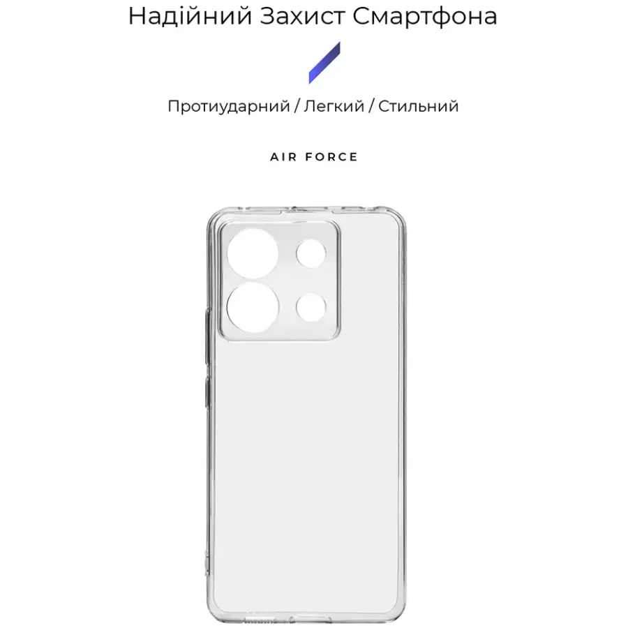 Чохол ARMORSTANDART Air для Xiaomi Redmi Note 13 Pro 5G/Poco X6 5G Camera cover Clear (ARM71835) Сумісність за моделлю POCO X6