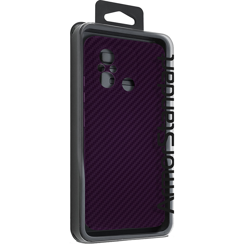 Чехол ARMORSTANDART LikeCarbon для Xiaomi Redmi 12C Purple (ARM71944) Тип чехол-накладка