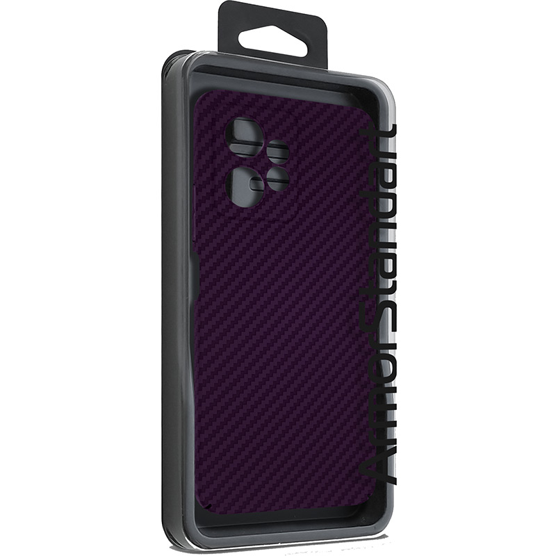 Чехол ARMORSTANDART LikeCarbon для Xiaomi Redmi Note 12 4G Purple (ARM71948) Тип чехол-накладка