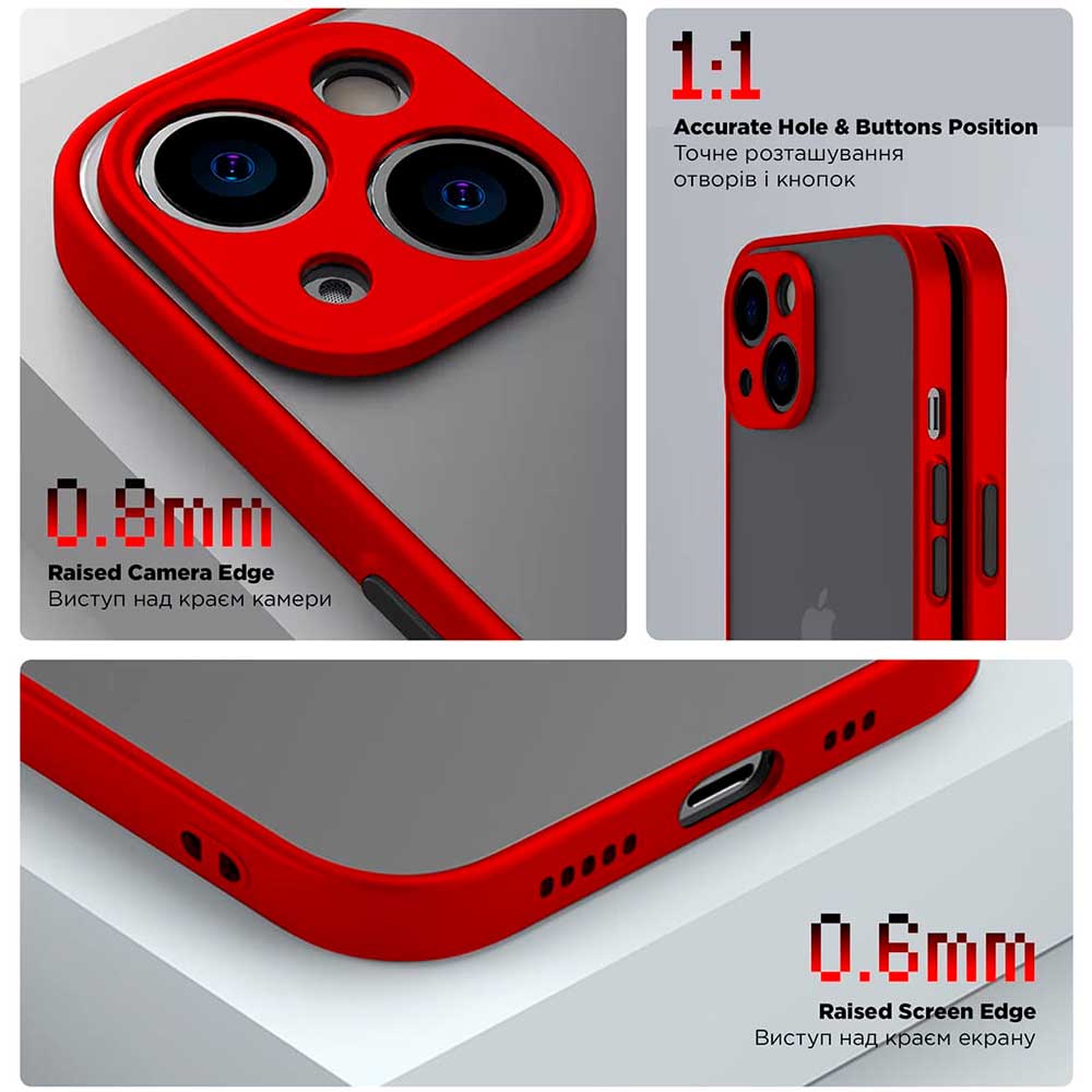 Чехол ARMORSTANDART Frosted Matte для Xiaomi Redmi 13C 4G/Poco C65 Red (ARM72513) Совместимость по модели Xiaomi Redmi 13C