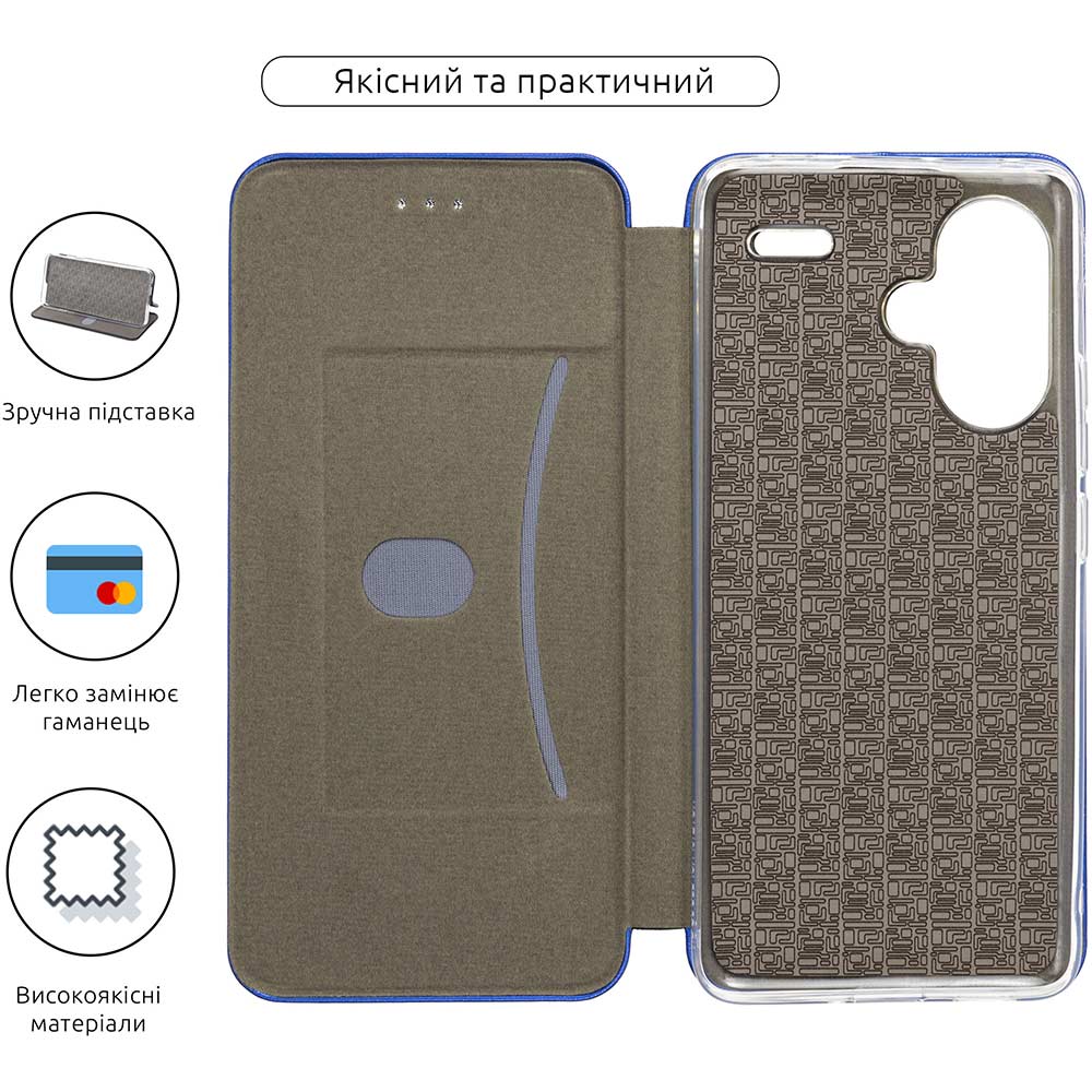 Чехол ARMORSTANDART G-Case для Xiaomi Redmi Note 13 Pro+ 5G Blue (ARM71848) Тип чехол-книжка