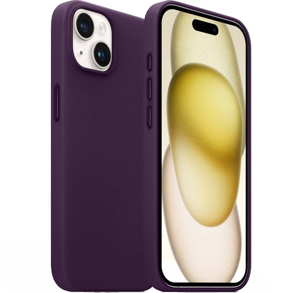 Чехол ARMORSTANDART FAKE Leather Case для Apple iPhone 15 Deep Purple (ARM76290) Тип чехол-накладка