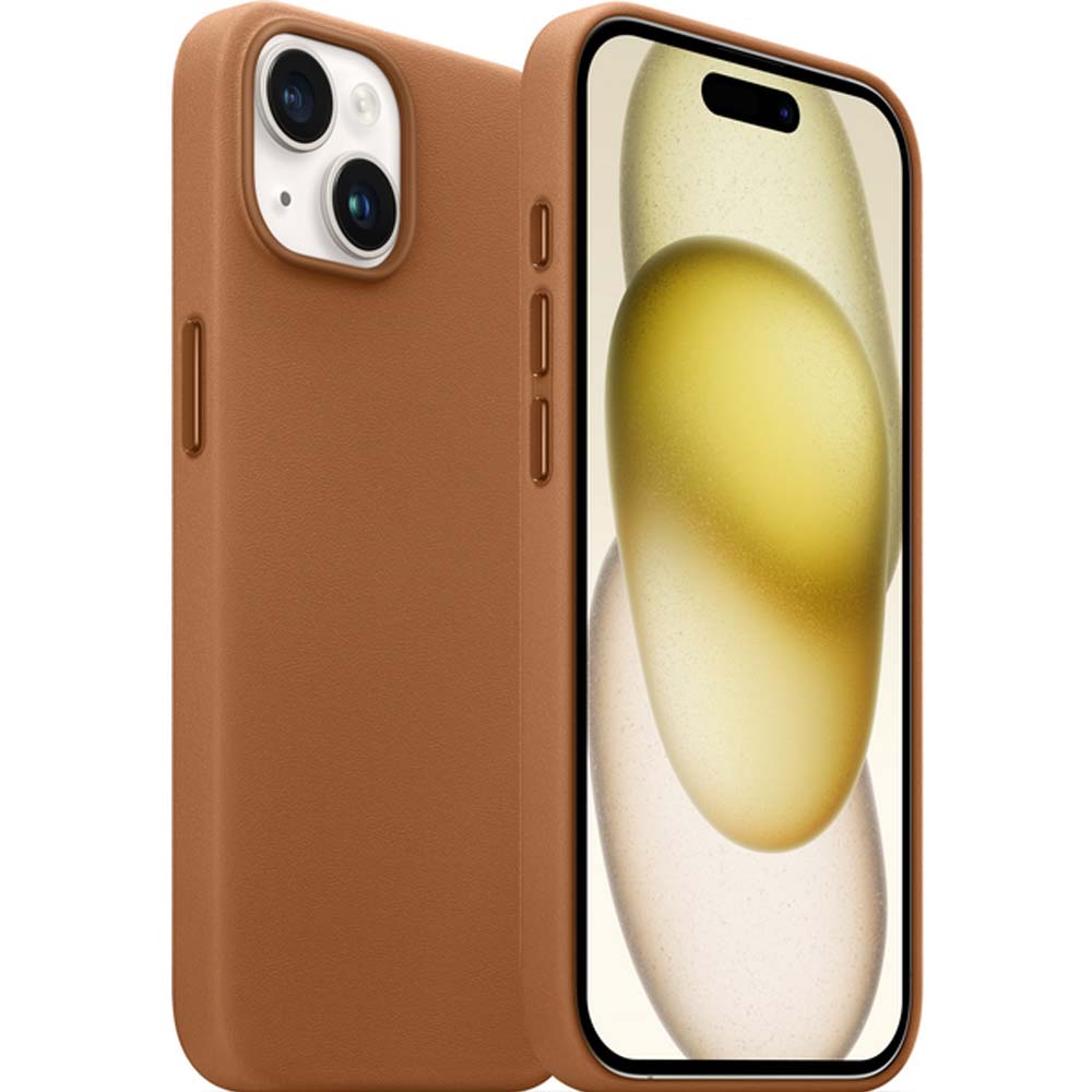 Чохол ARMORSTANDART FAKE Leather Case для Apple iPhone 15 Light Coffee (ARM76288) Тип чохол-накладка