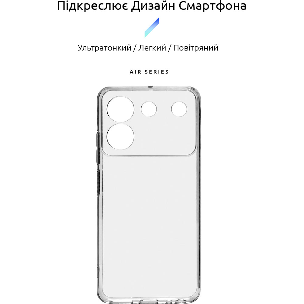 Чохол ArmorStandart Air для ZTE Blade A54 4G Camera cover Clear (ARM70711) Тип чохол-накладка