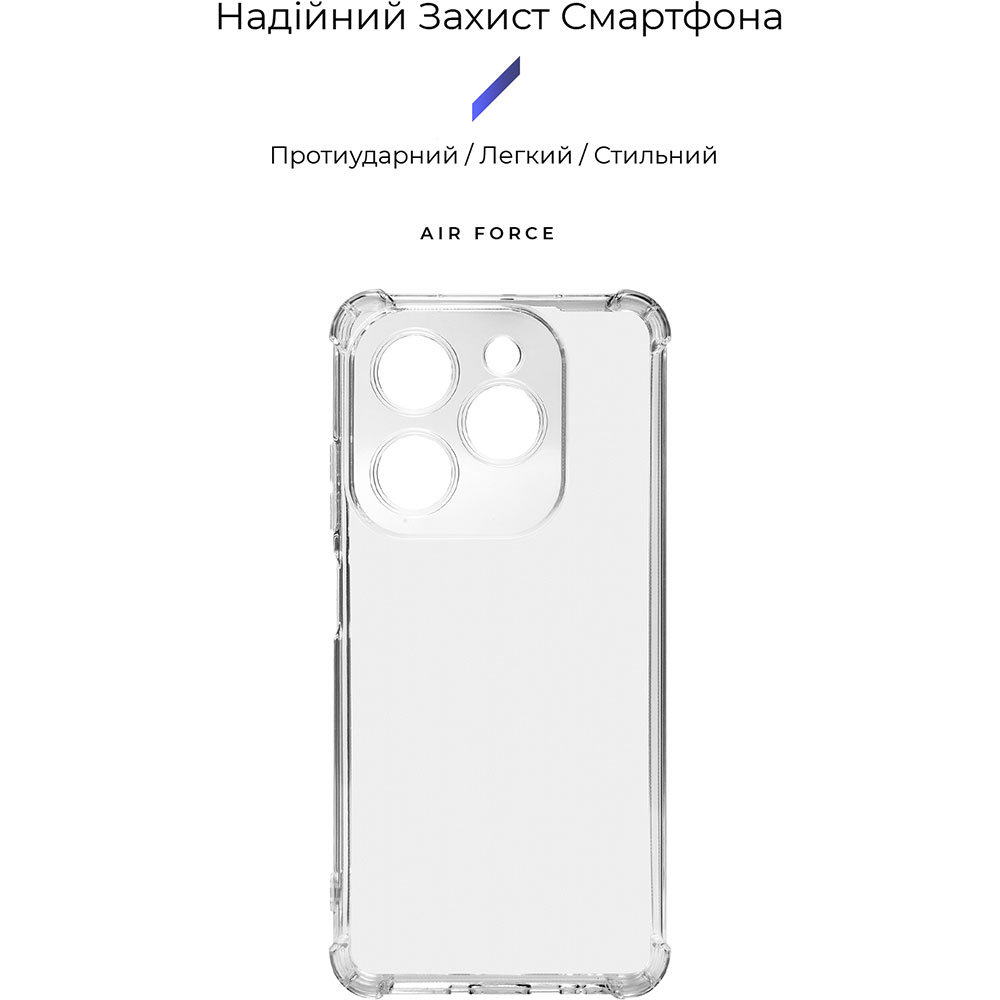 Чохол ArmorStandart Air Force для Infinix HOT 40i Camera cover Clear (ARM73912) Сумісність за моделлю Infinix Hot 40i