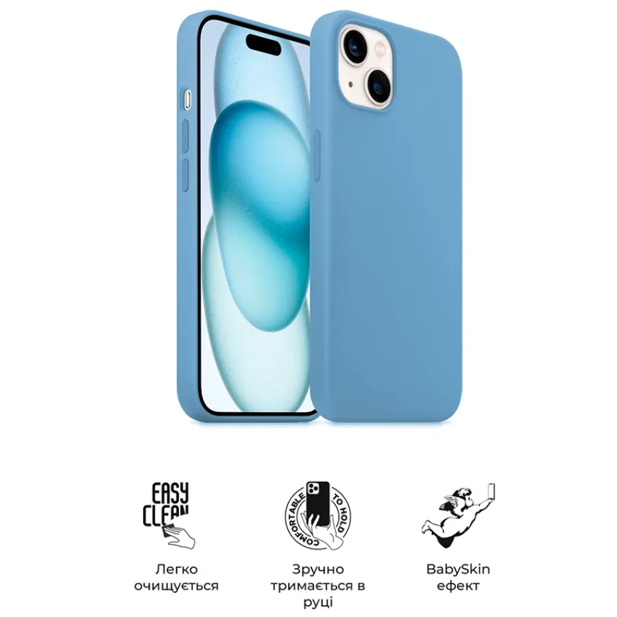 Чохол ARMORSTANDART ICON2 Case для Apple iPhone 15 Light Blue (ARM77001) Матеріал силікон