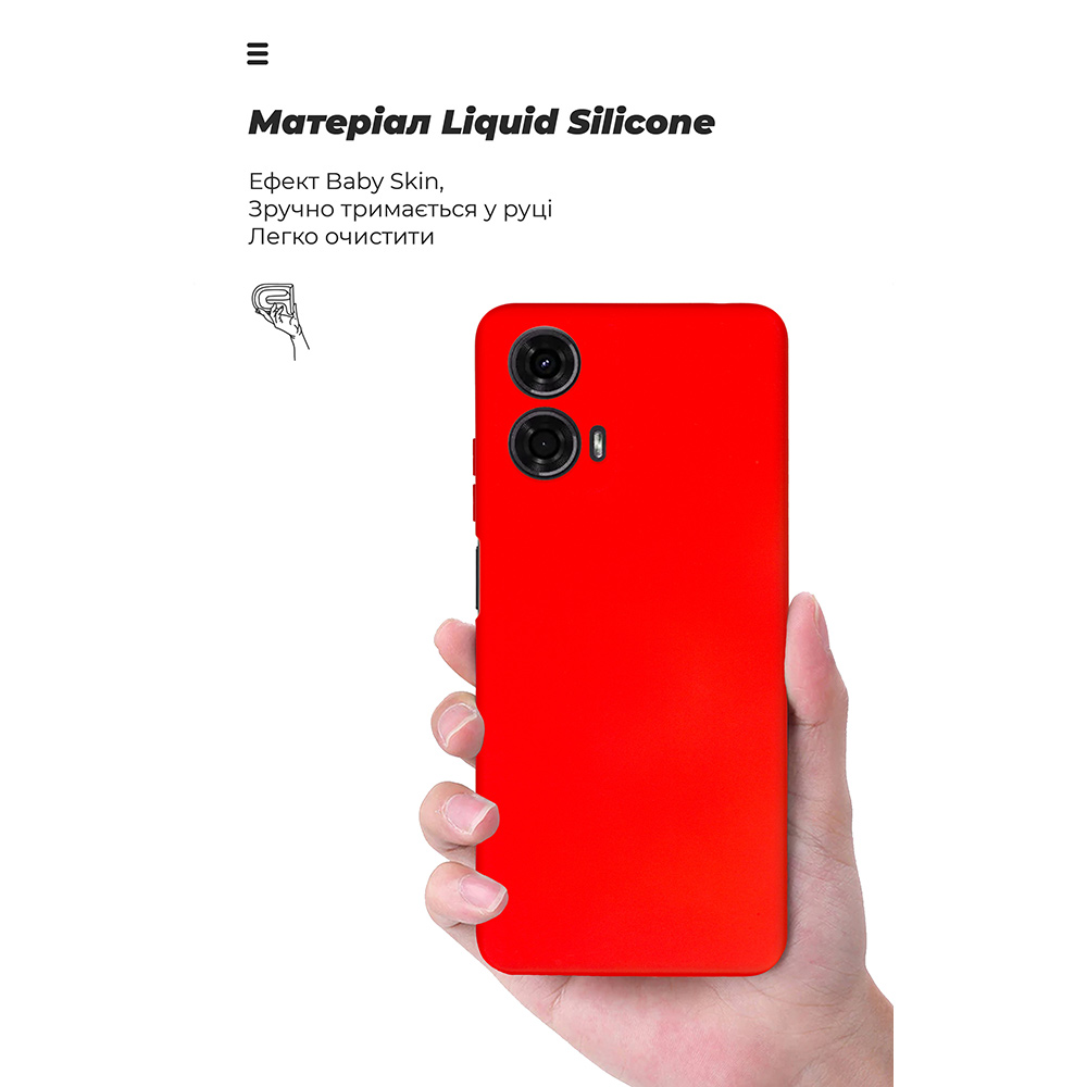 Фото Чехол ARMORSTANDART ICON для Motorola G24 Camera cover Red (ARM74302)