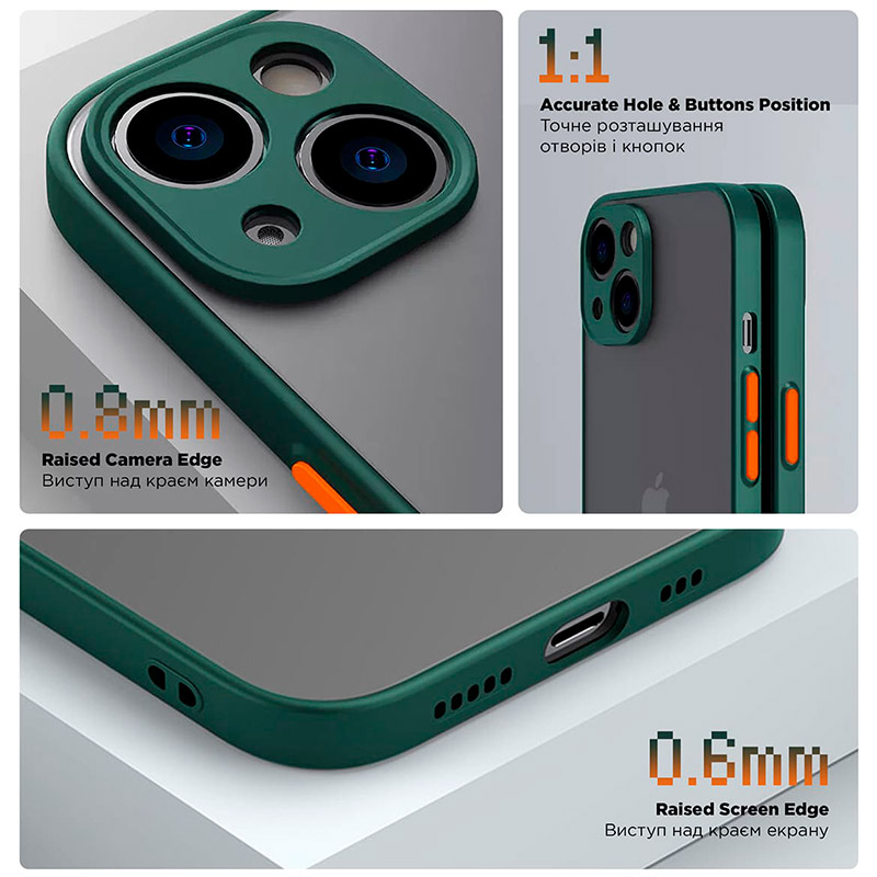 Чехол ARMORSTANDART Frosted Matte для Realme C67 4G Dark Green (ARM73864) Совместимость по модели Realme C67