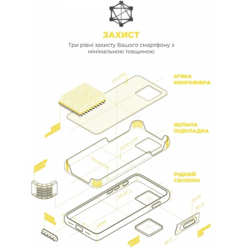 Чохол ARMORSTANDART ICON2 MagSafe для Apple iPhone 15 Pro Sunshine Yellow (ARM77007) Матеріал силікон