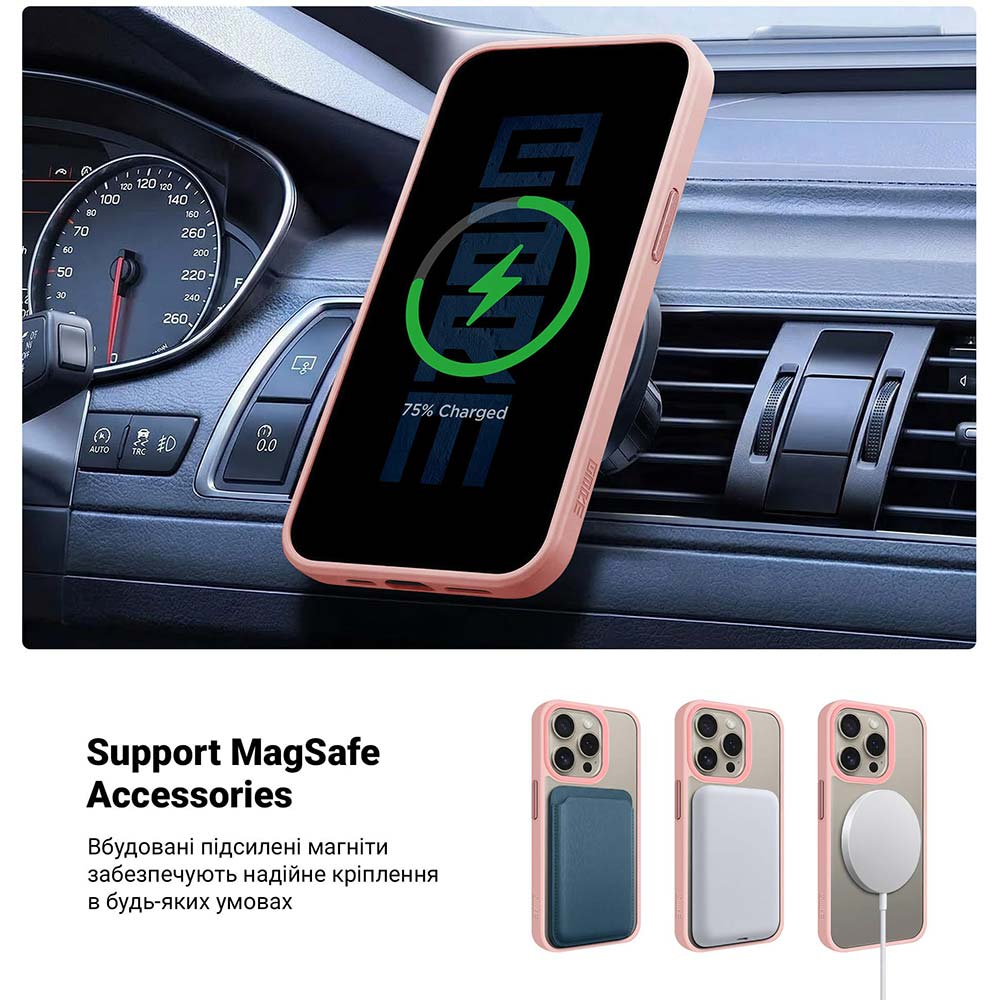 Чохол ARMORSTANDART Uniq Magsafe для Apple iPhone 13 Pro Pink (ARM75294) Колір рожевий