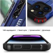 Чохол ARMORSTANDART Panzer для Samsung A35 5G (A356) Dark Blue (ARM75606)