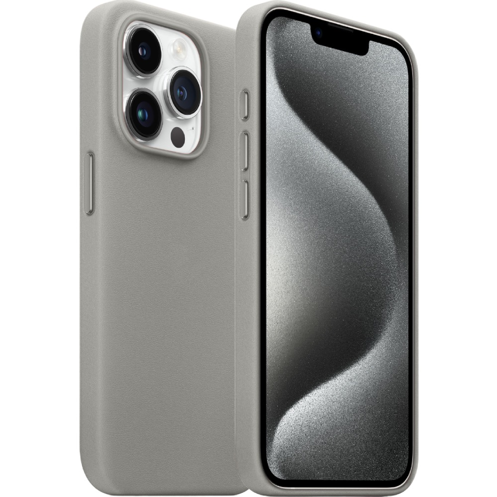 Чохол ARMORSTANDART FAKE Leather Case для Apple iPhone 15 Pro Grey (ARM76301) Тип чохол-накладка